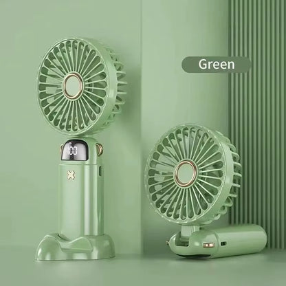 Mini Handheld Small Fan Portable Portable Silent Office Desk Student on Dormitory Charging Outdoor Hand Holding Fan Small