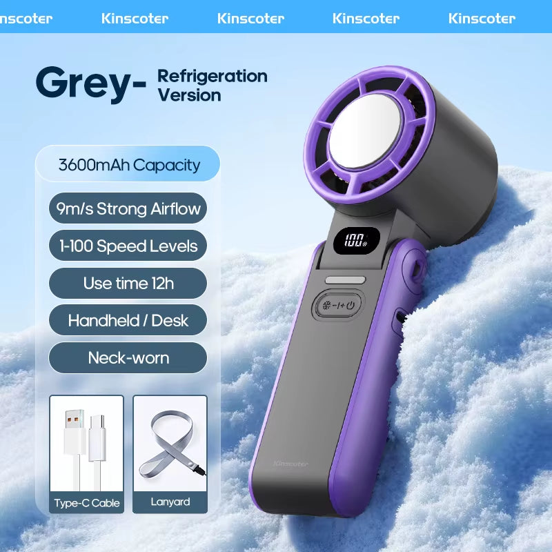 Rechargeable Mini Handheld Fan with Adjustable Speed