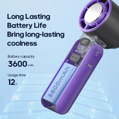 Rechargeable Mini Handheld Fan with Adjustable Speed