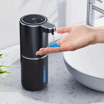 Smart Touchless Soap Dispenser - Automatic Foam/Liquid Dispenser with Adjustable Settings, USB Rechargeable, Waterproof & Wall-Mounted for Bathroom Use