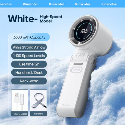 Rechargeable Mini Handheld Fan with Adjustable Speed