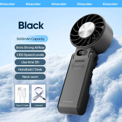 Rechargeable Mini Handheld Fan with Adjustable Speed