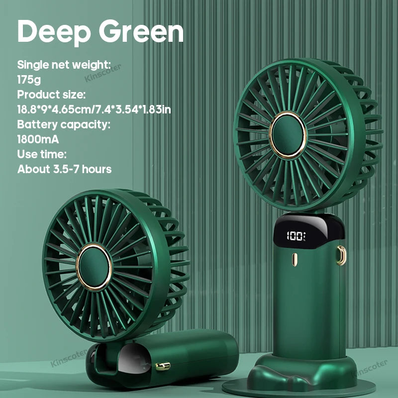 Stay Cool Anywhere with Our USB Handheld Mini Fan - Foldable, Portable, and Rechargeable with 5 Speed Settings!