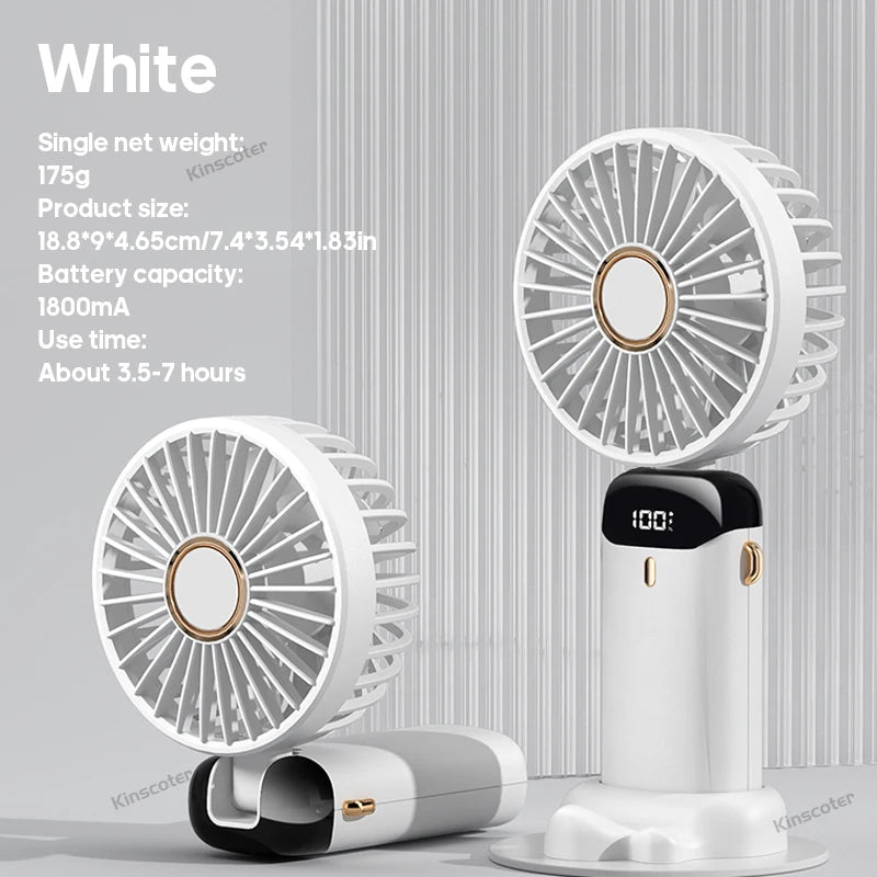 Stay Cool Anywhere with Our USB Handheld Mini Fan - Foldable, Portable, and Rechargeable with 5 Speed Settings!