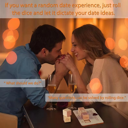 Date Night Dice 4PCS after Dark Edition Date Night Wooden Dice Game for Couples Wood Reusable Couple Anniversary Date Dice