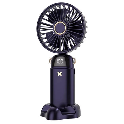 Mini Handheld Small Fan Portable Portable Silent Office Desk Student on Dormitory Charging Outdoor Hand Holding Fan Small