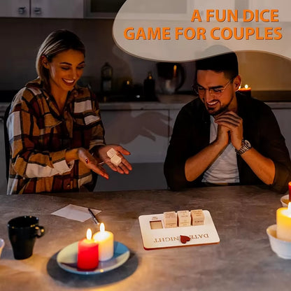 Date Night Dice 4PCS after Dark Edition Date Night Wooden Dice Game for Couples Wood Reusable Couple Anniversary Date Dice